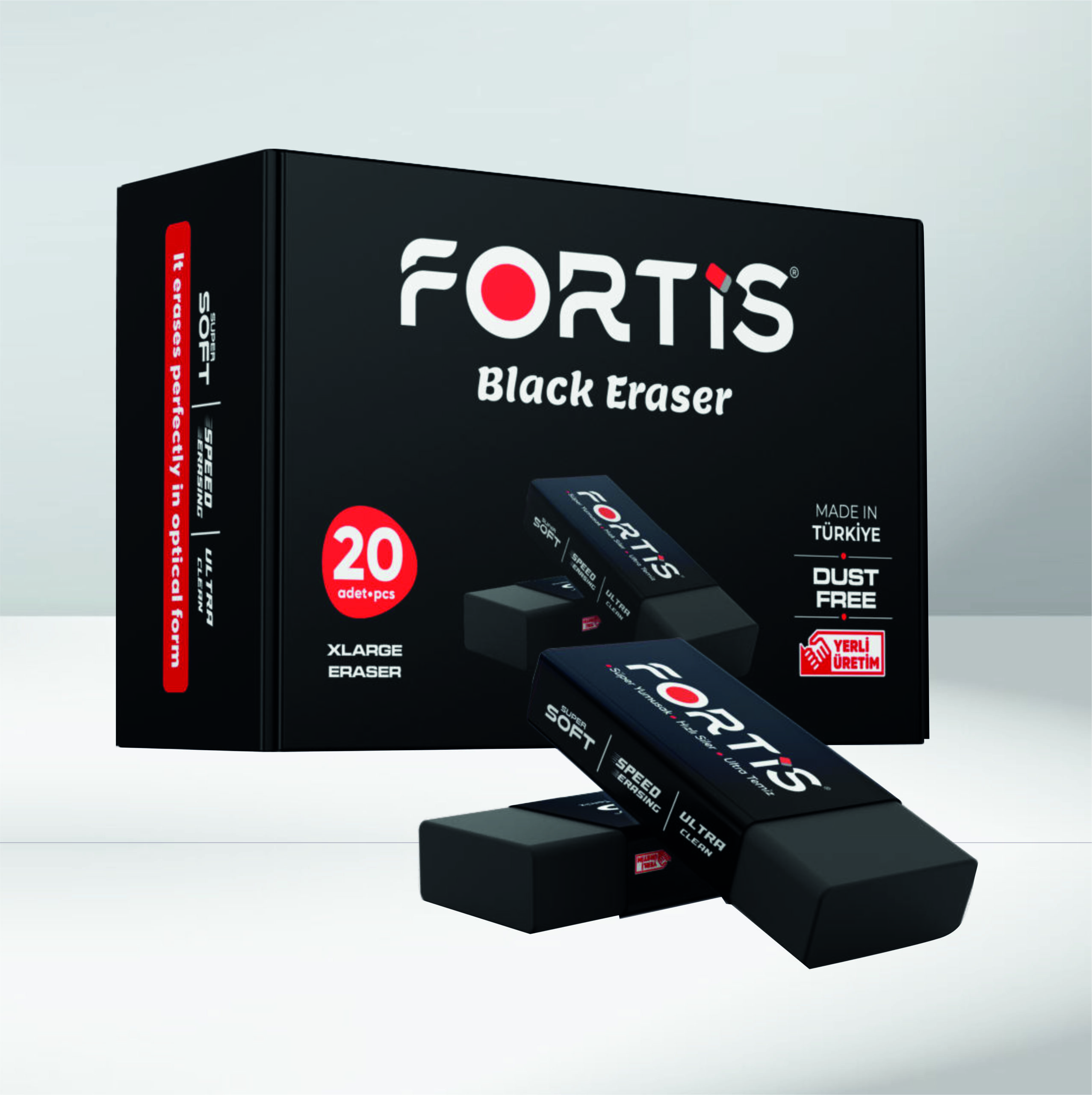 fortisblackeraser Fortis Siyah Silgi - Görsel 1