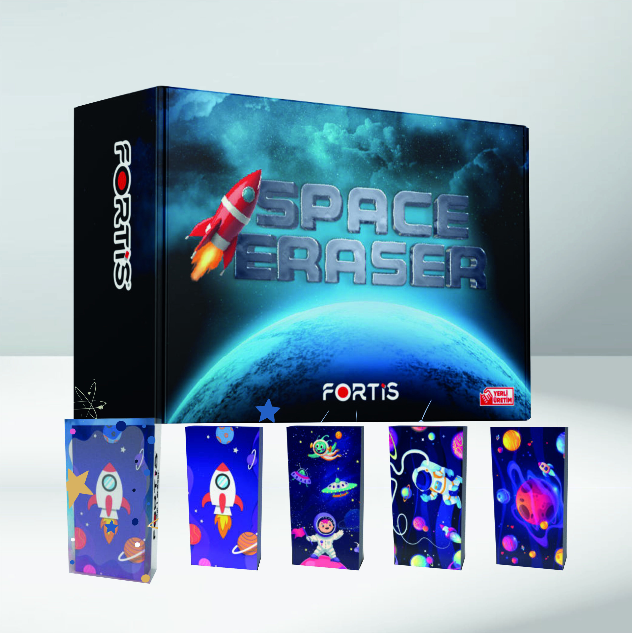 fortisspaceeraser Fortis Uzay Temalı Silgi - Görsel 1
