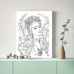 Frida Kahlo Boyama Tuvali