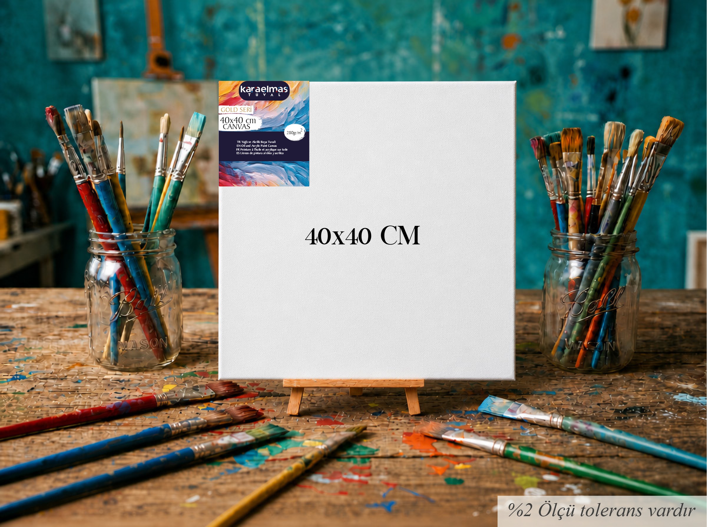 page-44 40x40cm Profesyonel Tuval - Görsel 1