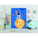Ay Üzerinde Astronot Boyama Tuvali